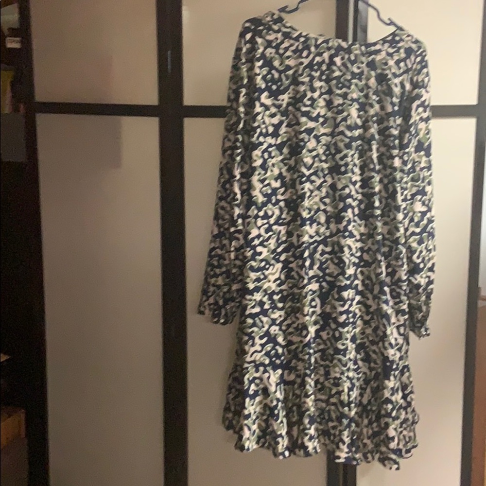 Camouflage Rebel Wilson Swing Long Sleeve Dress